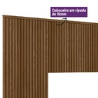 Cabeceira Casal Ripada 133x241com Frame Alexa  Edecasamoveis