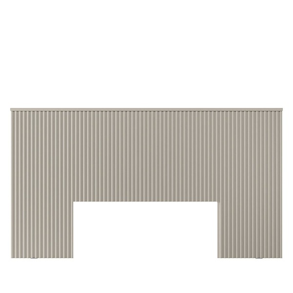 Cabeceira Casal Ripada 133x241com Frame Alexa Off White - Ede