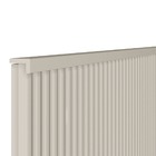 Cabeceira Casal Ripada 133x241com Frame Alexa Off White - Ede