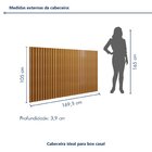 Cabeceira Casal Ripada Verona Moderno Naturalle