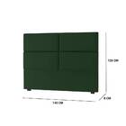 Cabeceira Casal Roma 140cm Suede Verde Bnn Decor