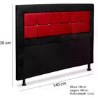 Cabeceira Casal Russia 140 Cm Com Strass Casah