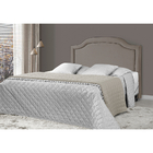 Cabeceira Casal Safira Lisa Com Tacha 1,38 Cinza