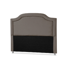 Cabeceira Casal Safira Lisa Com Tacha 1,38 Cinza