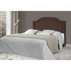 Cabeceira Casal Safira Lisa Com Tacha 1,38 Marrom