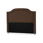 Cabeceira Casal Safira Lisa Com Tacha 1,93 Marrom