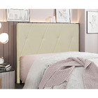 Cabeceira Casal Serena 140cm Veludo - Amarena Móveis - Bege