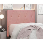 Cabeceira Casal Serena 140cm Veludo - Amarena Móveis - Rosa