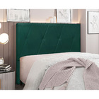 Cabeceira Casal Serena 140cm Veludo - Verde