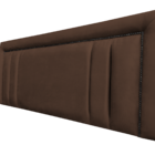 Cabeceira Casal Siena Double Diamond Suede Marrom 140 X 60 Rbl