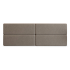 Cabeceira Casal Sophia Suede Bege