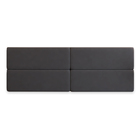 Cabeceira Casal Sophia Suede Grafite