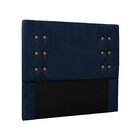 Cabeceira Casal Suede 140cm Gênova  Azul Marinho