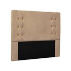 Cabeceira Casal Suede 140cm Gênova  Bege