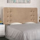 Cabeceira Casal Suede 140cm Gênova  Bege