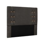Cabeceira Casal Suede 140cm Gênova  Cinza