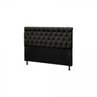 Cabeceira Casal Suede (1.38x1.30) Preto