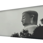 Cabeceira Casal Suede Estampado Buda Painel Cama Box 140 X 60