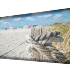 Cabeceira Casal Suede Estampado Praias Painel Cama Box 140 X