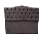 Cabeceira Casal Suede Marrom