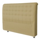 Cabeceira Casal Tânia 140 Cm Suede Cappucino - D A Decor