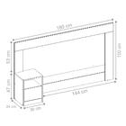 Cabeceira Casal Texas Branco