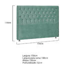 Cabeceira Casal Tóquio P04 140 Cm Suede - Amarena Móveis - Tu