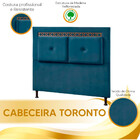Cabeceira Casal Toronto 1,40m Pés Pvc Js Moveis