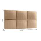 Cabeceira Casal Toronto Turim Bege