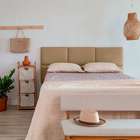 Cabeceira Casal Toronto Turim Bege