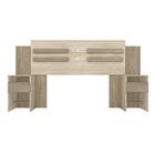 Cabeceira Casal Triunfo 216cm Nogal Vanilla Touch 9590