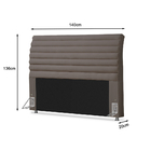 Cabeceira Casal Tulipa 1,38 Cinza