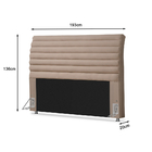 Cabeceira Casal Tulipa 1,93 Bege