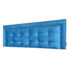 Cabeceira Casal Veneza Diamond 10 Suede Azul Royal 140 X 60 C