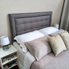 Cabeceira Casal Veneza Diamond Linho Cinza 140 X 60 Cm Rbl