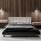 Cabeceira Casal Veneza Luxor 10 Linho Bege 140 X 120 Cm Rbl