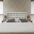 Cabeceira Casal Veneza Luxor 10 Linho Bege 140 X 120 Cm Rbl