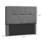 Cabeceira Casal Vênus 1.4 Cinza