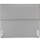 Cabeceira Casal Vicenza 140 Cm Bouclê Cinza L02 Com 02 Mesas