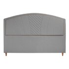 Cabeceira Casal Vicenza 140 Cm Cinza