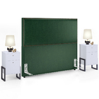 Cabeceira Casal Vicenza 140 Cm Facto Verde Musgo L02 E 2 Mesa