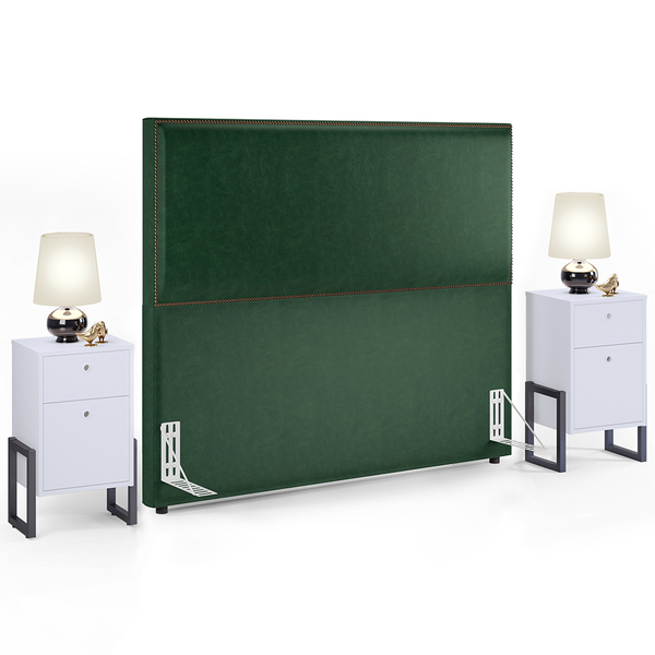 Cabeceira Casal Vicenza 140 Cm Facto Verde Musgo L02 E 2 Mesa