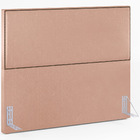 Cabeceira Casal Vicenza 140 Cm Linho Rosê L02 Com 02 Mesas De