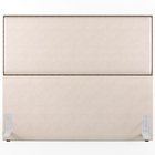 Cabeceira Casal Vicenza 140 Cm Suede Bege L02 Com 02 Mesas De