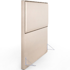 Cabeceira Casal Vicenza 140 Cm Suede Bege L02 Com 02 Mesas De