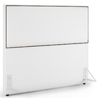 Cabeceira Casal Vicenza 140cm Facto Branco L02 Com 02 Mesas D