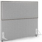 Cabeceira Casal Vicenza 160 Cm Bouclê Cinza L02 Com 02 Mesas