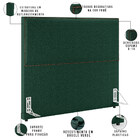 Cabeceira Casal Vicenza 160 Cm Bouclê Verde L02 Com 02 Mesas