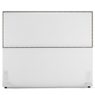 Cabeceira Casal Vicenza 160cm Facto Branco L02 Com 02 Mesas D