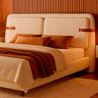 Cabeceira Casal Yun Boucle Off White - Sallar Home